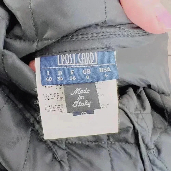 Postcard Black Winter Jacket With Hood Ski Snowboard Jacket Coat Size 4 - Picture 11 of 14